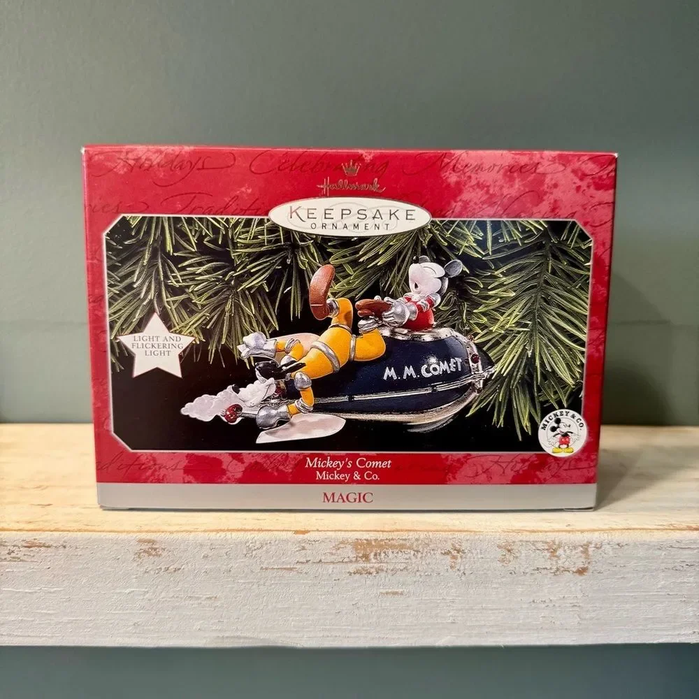 1998 Hallmark Mickey’s Comet Mickey & Co Disney Christmas Keepsake Ornament